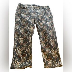 Lucky Brand Floral Ankle Jeans - Multicolor